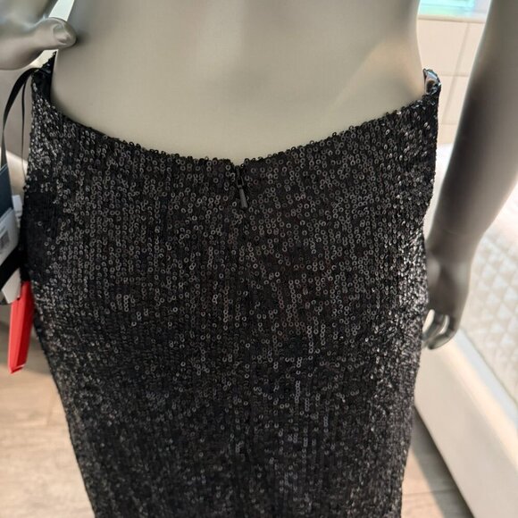 Mac Duggal Black Sequin Cutout Gown Size Size 6 Medium NWT NEW - Picture 8 of 9